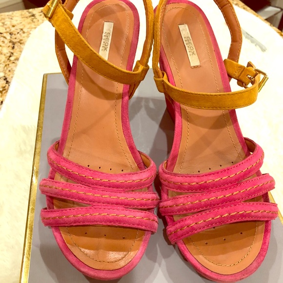 geox pink shoes